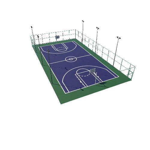 Modular Basketball Court A1 Triangulate